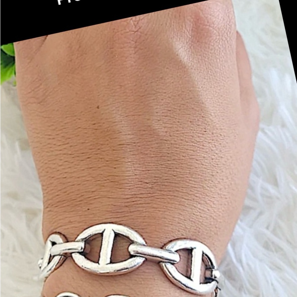 Sterling Silver Mariner Bangle Cuff Bracelet